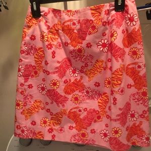 Lilly Pulitzer Tango Tigers mini skirt